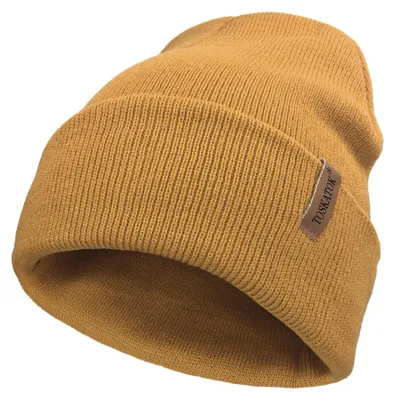 Image de TOSKATOK - Bonnet en tricot doux pour femmes, unie, à porter rentré ou tombant, idéal pour l'hiver