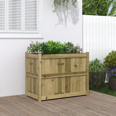 Produktbild von Cloris Designermöbel Pflanzkübel 90x50x70 cm Kiefernholz Imprägniert 2024 Neu