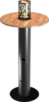 Produktbild von Hitze Gas-Terrassenheizung FUENTE I 4,3 kW schwarz Gasheizung Gas-Gartenheizer
