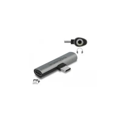Image de Delock 64186 DELOCK Audio Adapter USB Typ-C > Klinkenbuchse und USB Typ-C