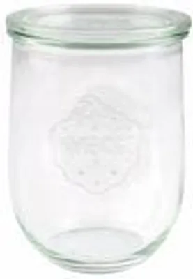 Obrázek produktu pro Weck Einkochgläser Tulpenform 1L, Einweckgläser, Rundrandglas mit Deckel