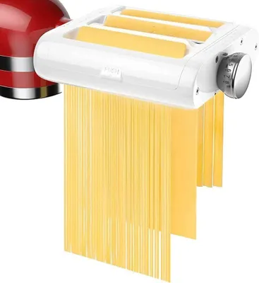 3-in-1 Pastaaufsatz für Küchenmaschine, Nudelholz, Spaghetti-Schneider