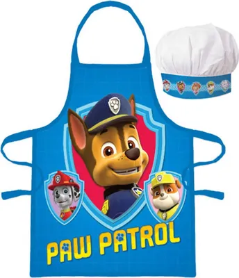 Produktbild von Küchenschürze + PSI PATROL Mütze blau