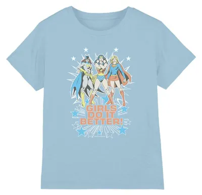 Produktbild von DC Comics - "Girls Do It Better" T-Shirt für Kinder TV41179 (116) (Hellblau)