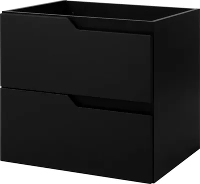 Immagine prodotto di Mobile lavabo sospeso per bagno, nero, 60 x 57 x 46 cm