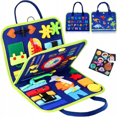 Produktbild von QULKI Montessori Lernspielzeug Sensorische Tafel Schloss