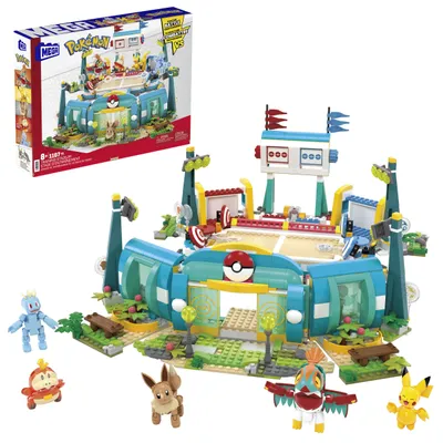 Produktbild von MEGA Pokémon Trainingsstadion (mit 5 Actionfiguren, 1101 Teile)