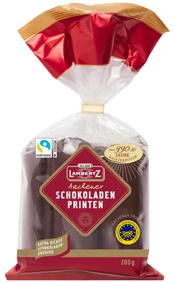 Produktbild von Lambertz Aachener Schokoladen Printen 200g