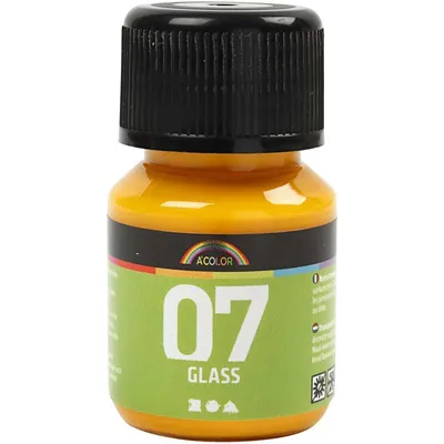 Produktbild von A-Color Glas-/Porzellanfarbe, Gelb, 30 ml/ 1 Fl. [HOB-31386]