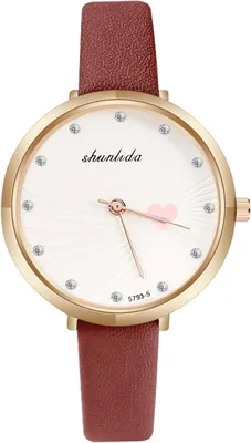 Produktbild von Damenuhr, Damen Analog Quarzuhr mit Lederarmband, Damenuhr Minimalistische Modeuhr für Frauen Dress Watch