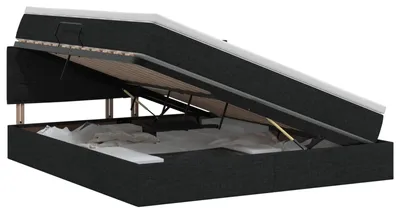 Obrázek produktu pro vidaXL Úložná postel s matrací černá 180 x 200 cm sametová