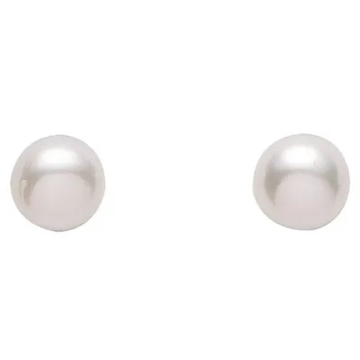 Produktbild von Miamar 01.1104 Damen Ohrstecker Silber synth. Perle weiß