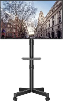 Produktbild von Azomor® Verstellbare Rollbare TV-Ständer mit Neigefunktion und Mediatray