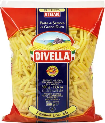 Produktbild von 24x Divella Pasta Fagiolini Lisci N.66 500g