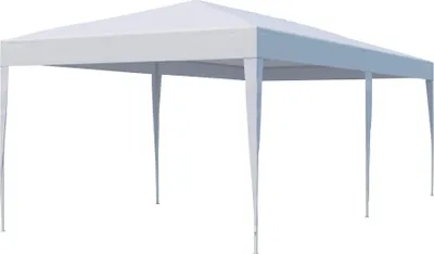 Produktbild von paramondo Steckpavillon SP-3, 6 x 3 m, weiß wasserdichtes Stahl‑Gartenzelt inkl. Tasche & Zubehör
