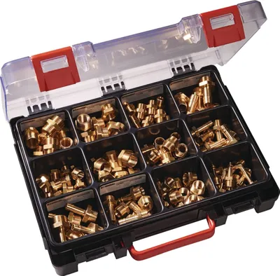 Produktbild von Tecwerk Sortimentsbox Messingdrehteile 120-teilig  - 1 Stk.