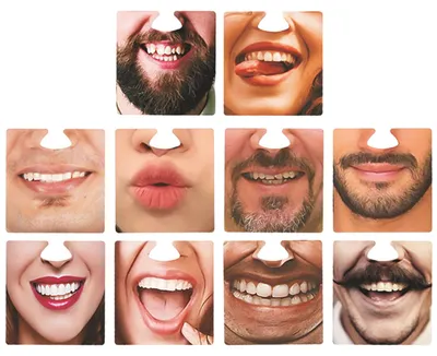 10 lustige Gesichtsuntersetzer aus Papier, Bierdeckel, Partyspaß