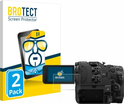 Produktbild von 2x Für Canon EOS C400 Schutzfolie BROTECT Displayschutz Display Schutz Folie Klar Transparent