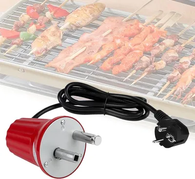 Produktbild von Grillmotor Elektromotor 220–240V,BBQ Rotisserie Drehspießmotor mit EU-Stecker, 2 U/min Drehmotor Rotisserie, für zypriotischen Grill