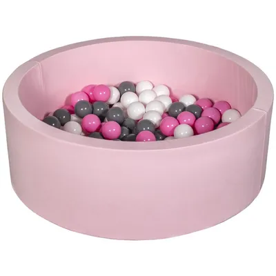 Produktbild von Bällebad Spielplatz + 150 Bälle rosa weiß, hellrosa, grau