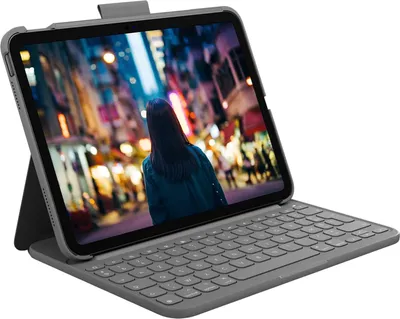 Obrázok produktu pre Logitech Slim Folio, AZERTY, francúzsky, 1,8 cm, 1 mm, Apple, {loc-value}