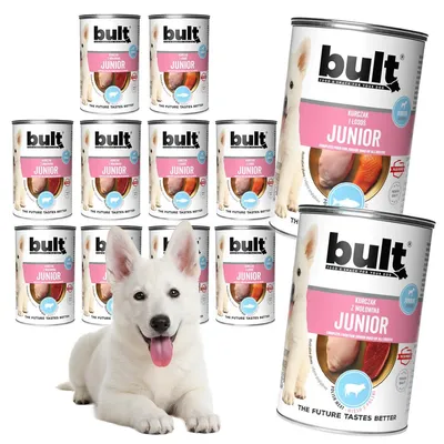 Produktbild von Bult | Bult Junior Nassfutter - 12x400g - Mix Dergeschmäcker - Huhn, Rind, Lachs - für Welpen