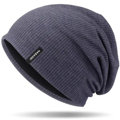 Obrázok produktu pre Slouch Beanie – čiapka pre dámy a pánov, vhodná na prechodné obdobie, vyrobená z mäkkej pleteniny, modrá farba