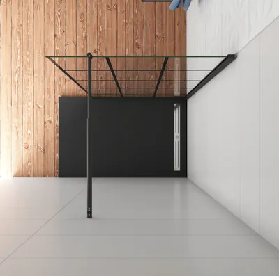 Produktbild von 80x200cm Gittermuster Schwarze Duschwand +70-120cm Stabilisator 8mm Nano Glas Duschabtrennung