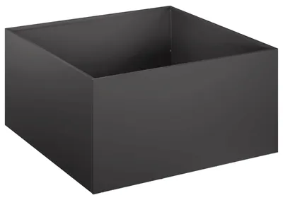 Produktbild von vidaXL Garten-Pflanzgefäß Schwarz 40 x 40 x 30 cm Kaltgewalzter Stahl