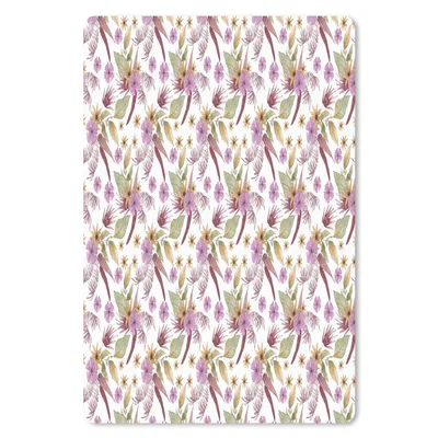 Produktbild von MuchoWow® Mauspad Mousepad Blumen - Lila - Muster 40x60 cm - Mousepads - Maus Mat - Pad - Mausunterlage - Schreibtisch Accesoire