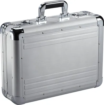 Produktbild von Alu Laptop Aktenkoffer Pilotenkoffer Aluminiumkoffer 45cm Silber Dermata Bowatex