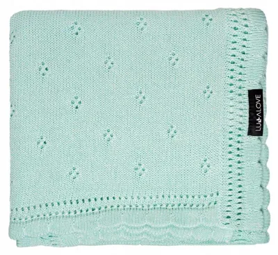Obrázek produktu pro LULLALOVE přikrývka bambusová Daisy mátová 80x100