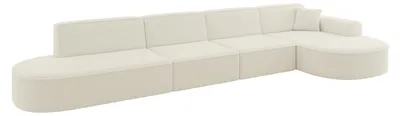 Produktbild von ALTDECOR Ecksofa in L-Form MARI-L3 - 413x171x79,5 cm Beige - Corner Sofa Bett Eckcouch Couch Wohnlandschaft Cauchsofa