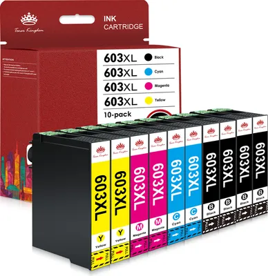 Produktbild von 10-Pack für Epson 603 XL Druckerpatronen Exprssion Home XP-2105 XP-2100 XP-3105 XP-3100 XP-4100 XP-4105 Workforce WF-2850 WF-2830 WF-2835 WF-2810