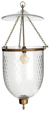 Image de Casa Padrino Luxus Laterne - Lampe à suspendre de luxe en laiton antique diamètre 36 x H 89 cm