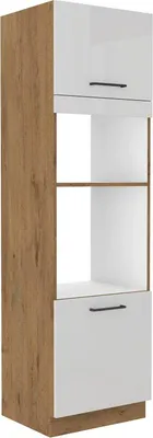 Obrázek produktu pro Skříň na vestavné spotřebiče VANYA - šířka 60 cm, bílá / dub lancelot