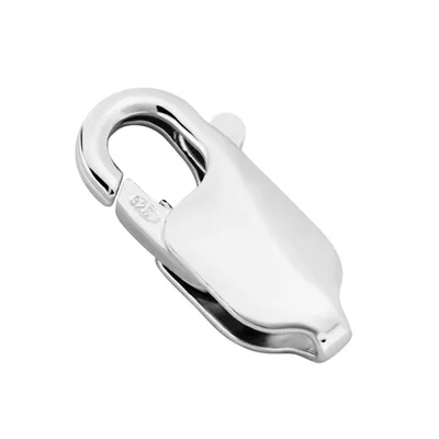Produktbild von 1x Kettenverschluss Karabiner 925 Silber Ersatzverschluss 11mm für Silberketten