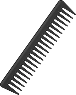 Image de Carbon peigne salon de coiffure outil de soins capillaires hommes femmes cheveux - noir