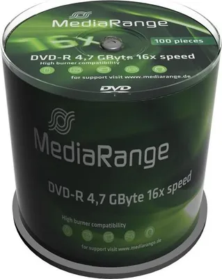Produktbild von MediaRange DVD-R 4. 7GB 100pcs Spindel 16x