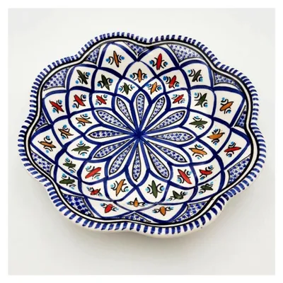 Produktbild von Suppenteller Blume, Blau, Durchmesser 23 cm