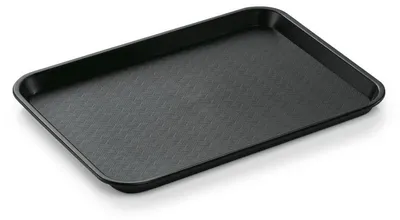 Produktbild von 25x WAS Germany Gastro Tablett schwarz stapelbar GN 1/2 32,5 x 26,5 cm Serviertablett Polypropylen