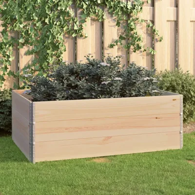 Produktbild von "Rabatt" Hochbeete 3 Stk. - Stabile Konstruktion - 100x150 cm Kiefer Massivholz - Beete CC2456