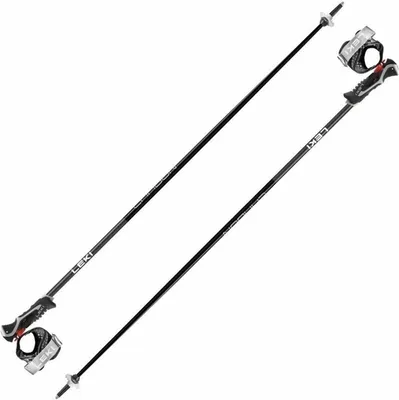 Zdjęcie produktu dla Leki Carbon 14 3D Black/Dark Anthracite/Bright Red 115 cm Kijki narciarskie