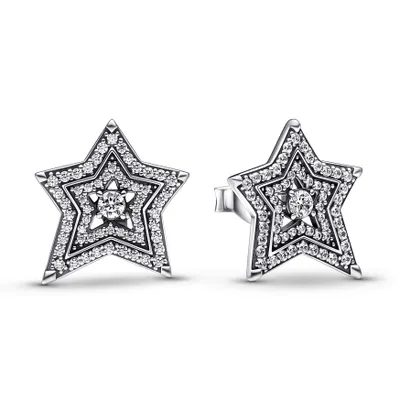 Produktbild von Pandora 292415C01 Dámske náušnice Heavenly Sparkling Asymmetric Stars Silver