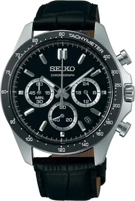 Produktbild von Herren-Chronograph Seiko Black Spirit Sbtr021 Uhr + Box