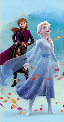Zdjęcie produktu dla Ręcznik plażowy Frozen II Anna a Elsa