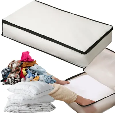 Produktbild von Bettwäsche Organizer Wäschekorb Bettbezug Reißverschluss XXL