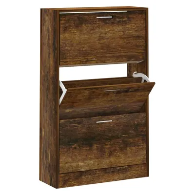 Immagine prodotto di Scarpiera Rovere Fumo 63x24x103 cm in Legno Multistrato