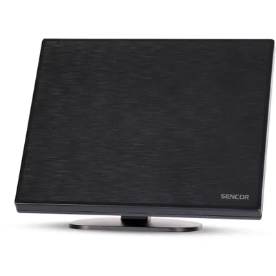 Obrázek produktu pro SENCOR SDA-220 DVB-T2/T anténa, zabudovaný 5G filtr, vysoká citlivost a odolnost proti rušení, zisk: 20 dB, dosah: 80 km