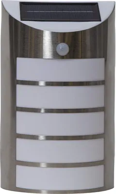 Solar-Wandlampe Wally, Edelstahl, LED, Bewegungsmelder